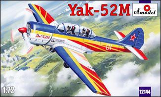 Amodel 72144 Yak 52M two seat sporting aircraft 1/72  