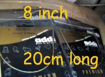20cm 8 ADDI Premium Circular Knitting Needle 2.5mm  