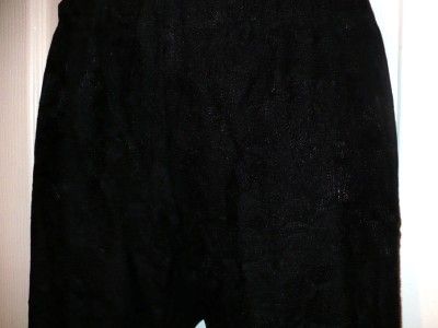   Leggings Half Lace Half Jersey Black ~Medium ~ New Style #121229