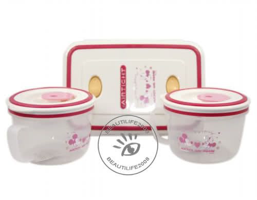 Disney Mickey mouse bento,lunch box+2 containers+bag  