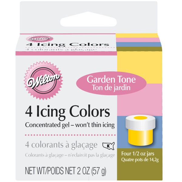 Wilton 4 Garden Tone Icing Colors Concentrated Gel  