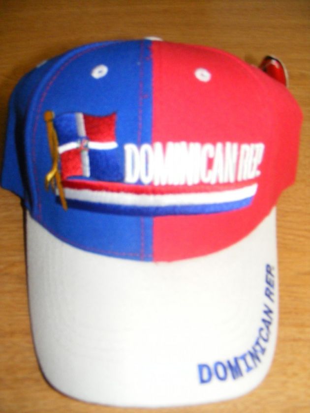 DOMINICANA DOMINICAN REPUBLIC FLAG SPANISH CAP HAT  