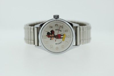 Helbros Vintage Walt Disney Mickey Mouse Wrist Watch 17 Jewels  