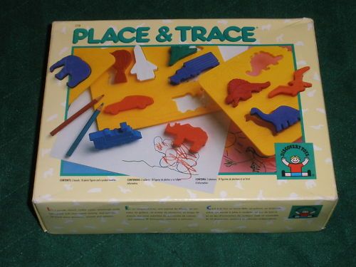Discovery Toys Classic Place & Trace Stencils~Puzzle  