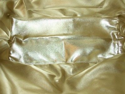 Michael Michael Kors Pale Gold Mirror Monogram Amagansett Tote Bag 