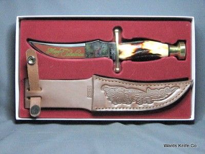   XX 2011  Merry Christmas  Red Stag Kodiak Knife Item # CA284466JC