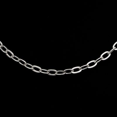 Mens Trendy Stainless Steel 20.5 Cable Chain Necklace  