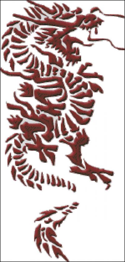 Chinese Dragon Cross Stitch Pattern  