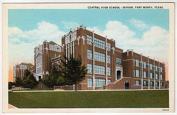 Postcard Central High School Senior~Fort Worth, Texas  