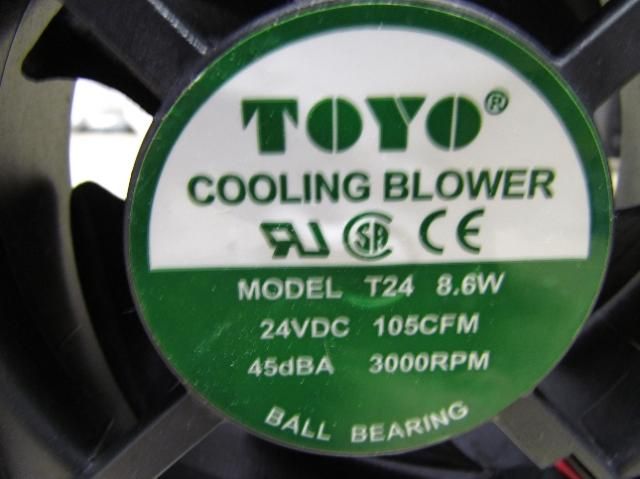 TOYO EZ AIR Cooling Blower Fan Model T24 24VDC 8.6W  