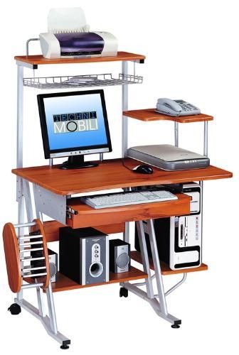 Home Office Dorm Computer & Printer Desk Portable Wheel  