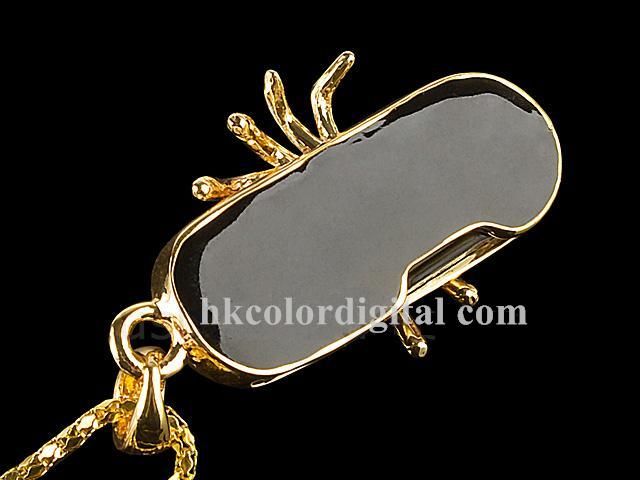 4GB USB Jewel Spider Necklace Flash Drive  